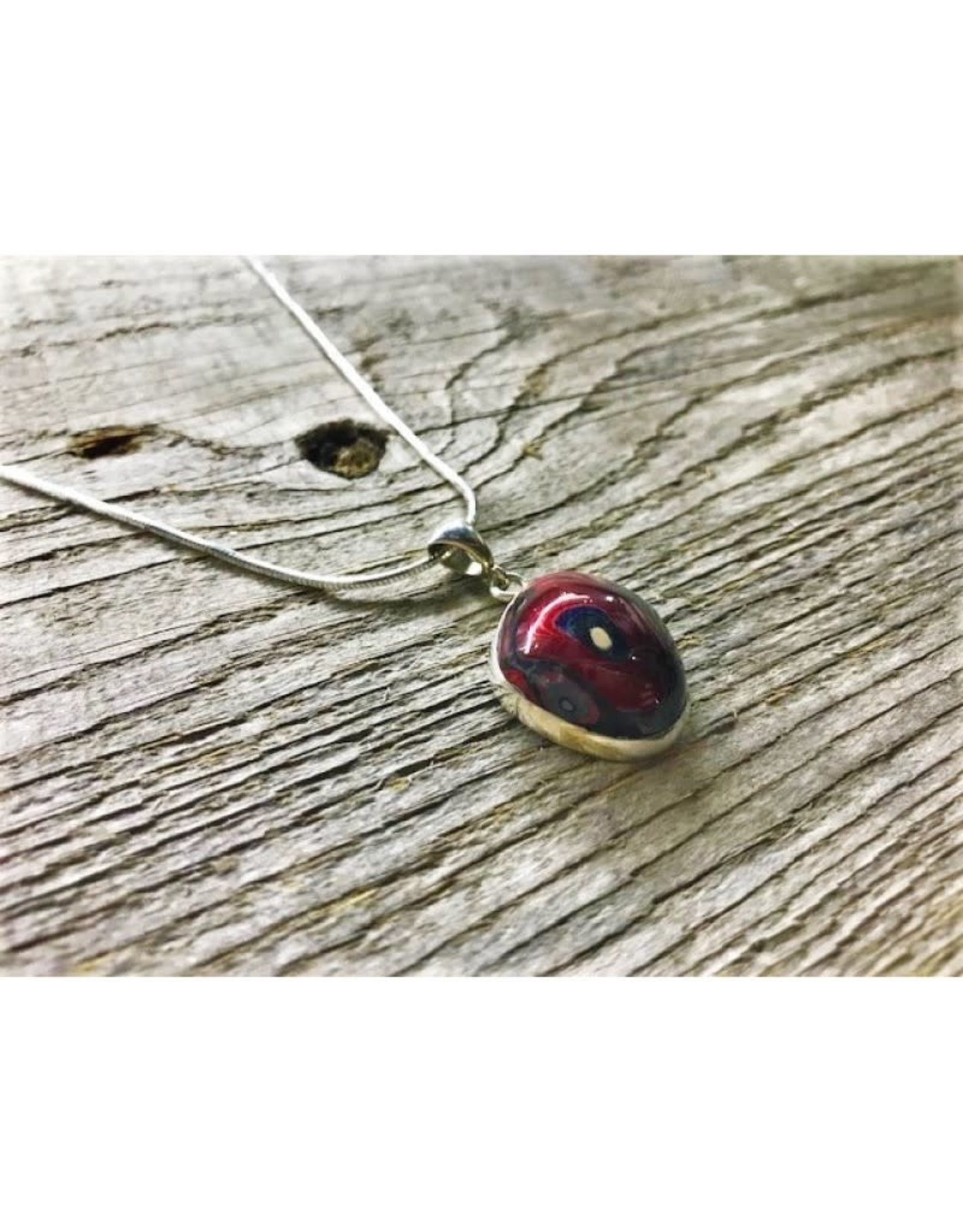 Necklace Pendant - Red Fordite