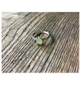 Sterling Silver Ring - Opal Size 6.75