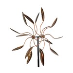 Kinetic Wind Spinner Stake - Bronze Leaf