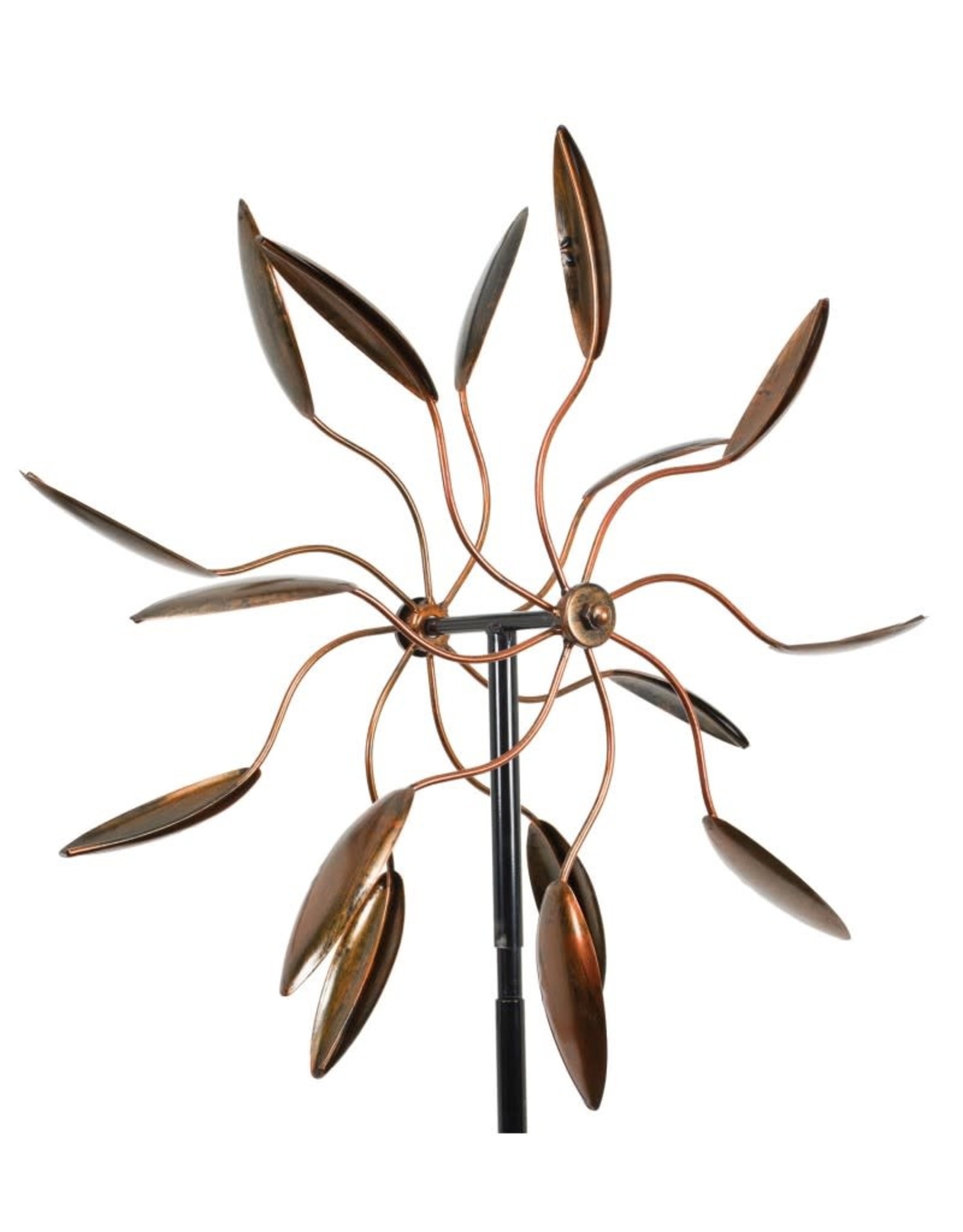 Wind Spinner Stake Bronze Leaf The Bear Den Gallery