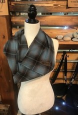 Bear Den Handmade Flannel Infinity Scarf - Coastal Fog
