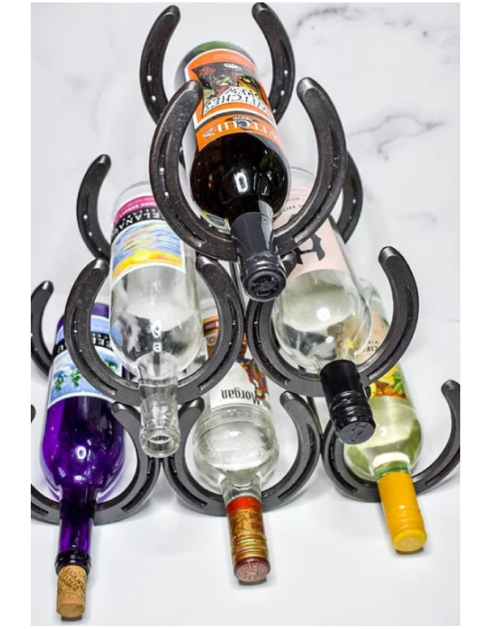 Horseshoe Wine Rack - 6 Bottle Rack