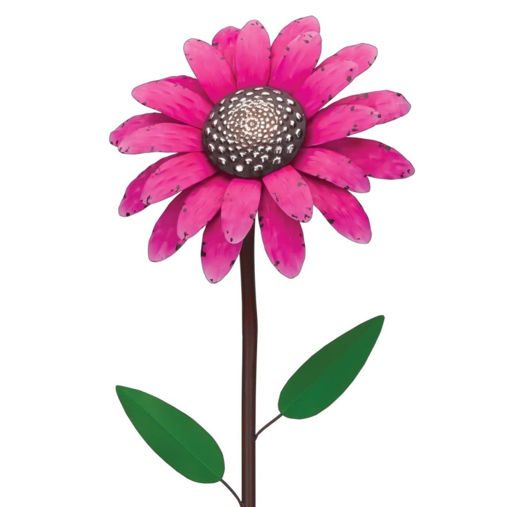 Vintage Flower Stake - Pink Daisy 46''