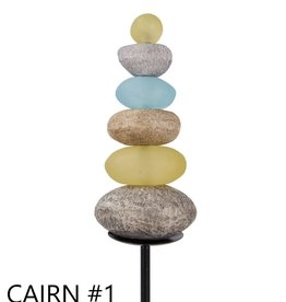 Garden Stake - Zen Cairn Stacked Stones
