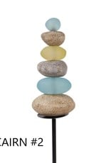 Garden Stake - Zen Cairn Stacked Stones