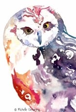 Michelle Detering Art Michelle Detering Open Edition Matted Print - Rainbow Owl