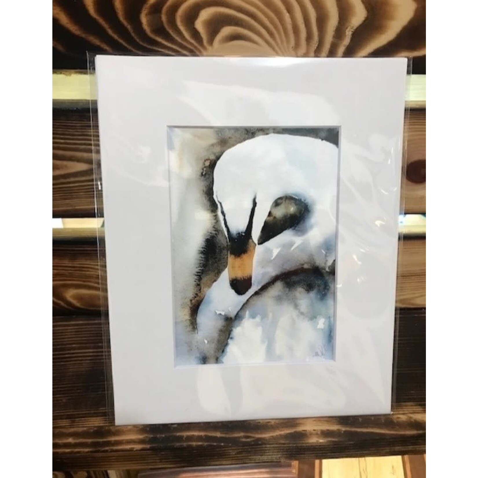 Michelle Detering Limited Matted Print - Swan