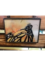 Framed Metal Giclee 5x7 - Monarch Abstract