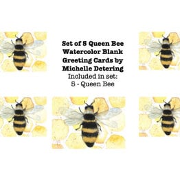 Michele Detering Art Michelle Detering Queen Bee Cards - 5 Pack