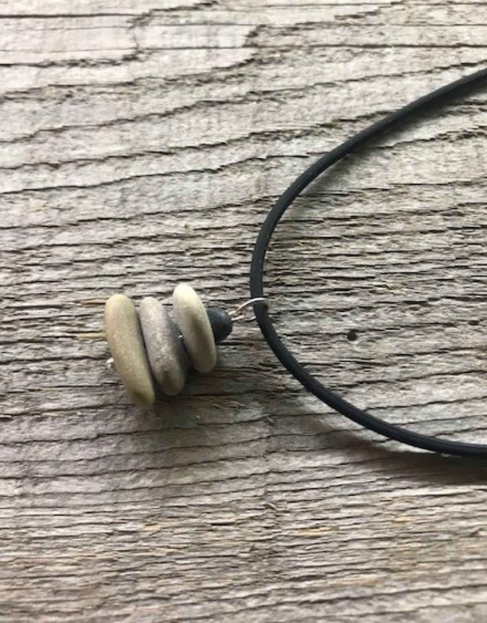 Necklace - Beach Cairn Stone 1