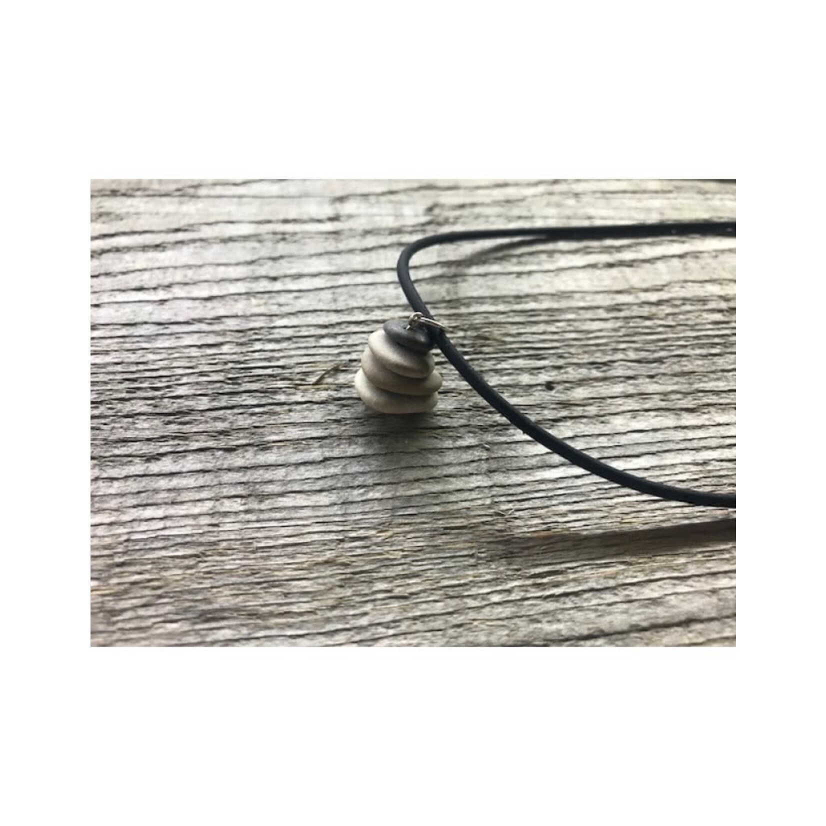 Necklace - Beach Cairn Stone 2