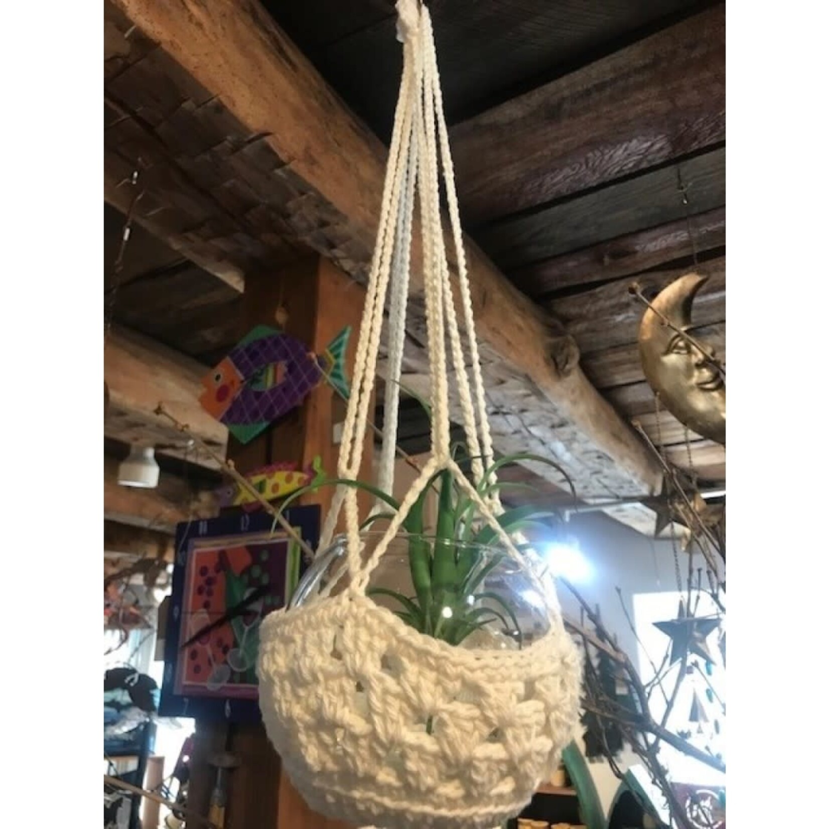 Handcrafted Rope Globe Hanger