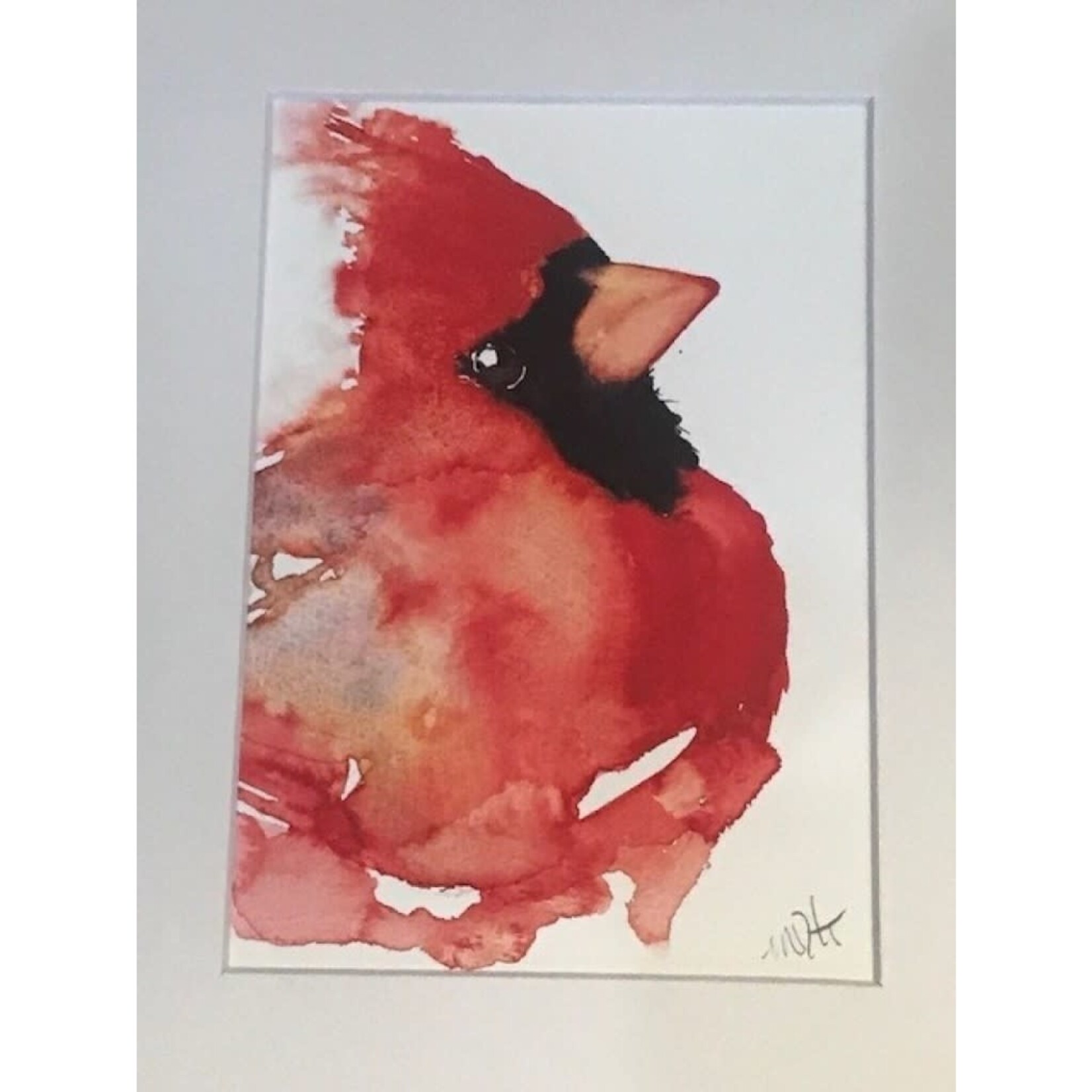 Michelle Detering Limited Matted Print - Cardinal Portrait