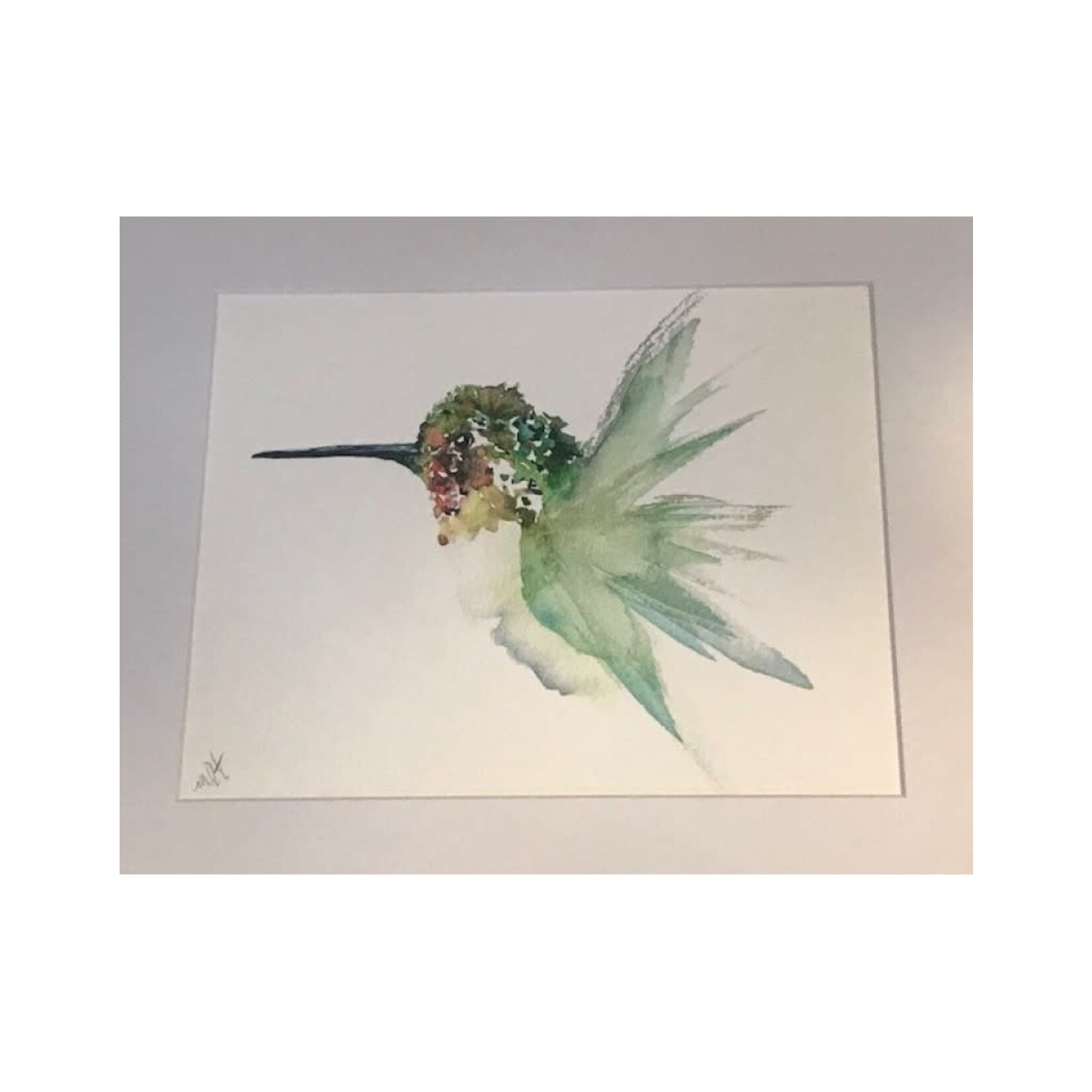 Michelle Detering Limited Matted Print - Anna's Hummingbird II