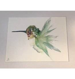 Michelle Detering Limited Matted Print - Anna's Hummingbird II