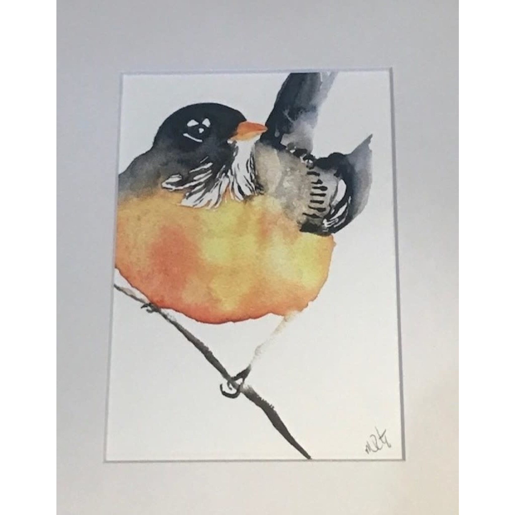 Michelle Detering Limited Matted Print - Robin