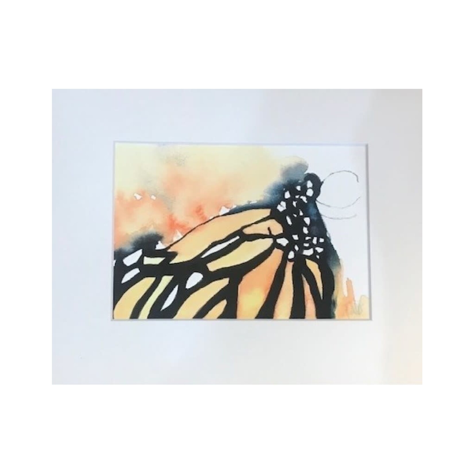 Michelle Detering Limited Matted Print - Monarch Abstract