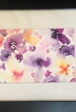 "Blooms II" - Michelle Detering Original - Framed Watercolor 9.5x11.5