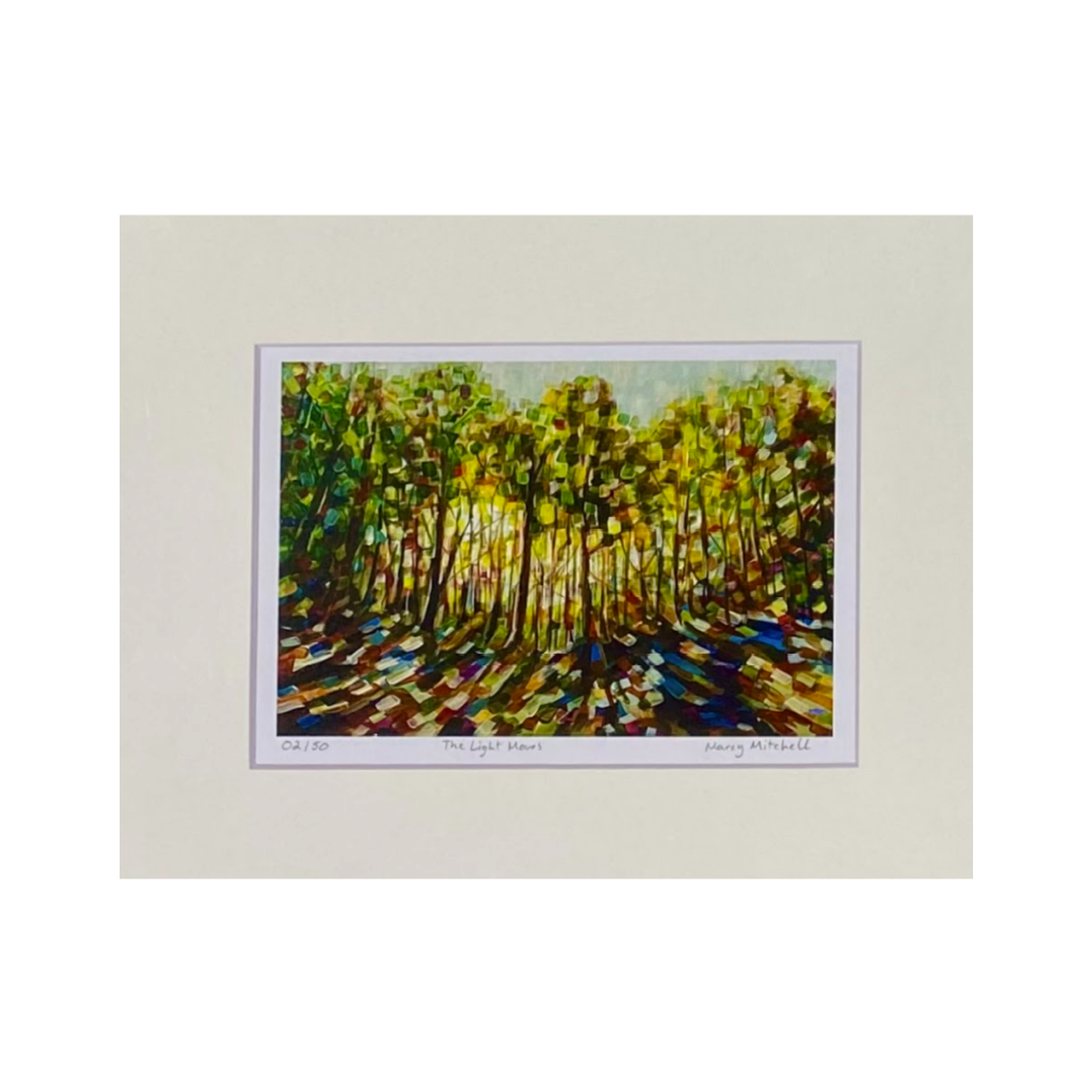 "The Light Moves" - Marcy Mitchell Matted Print -