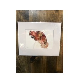 Michelle Detering Limited Matted Print - Spaniel