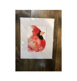 Michelle Detering Limited Matted Print - Male Cardinal Portrait