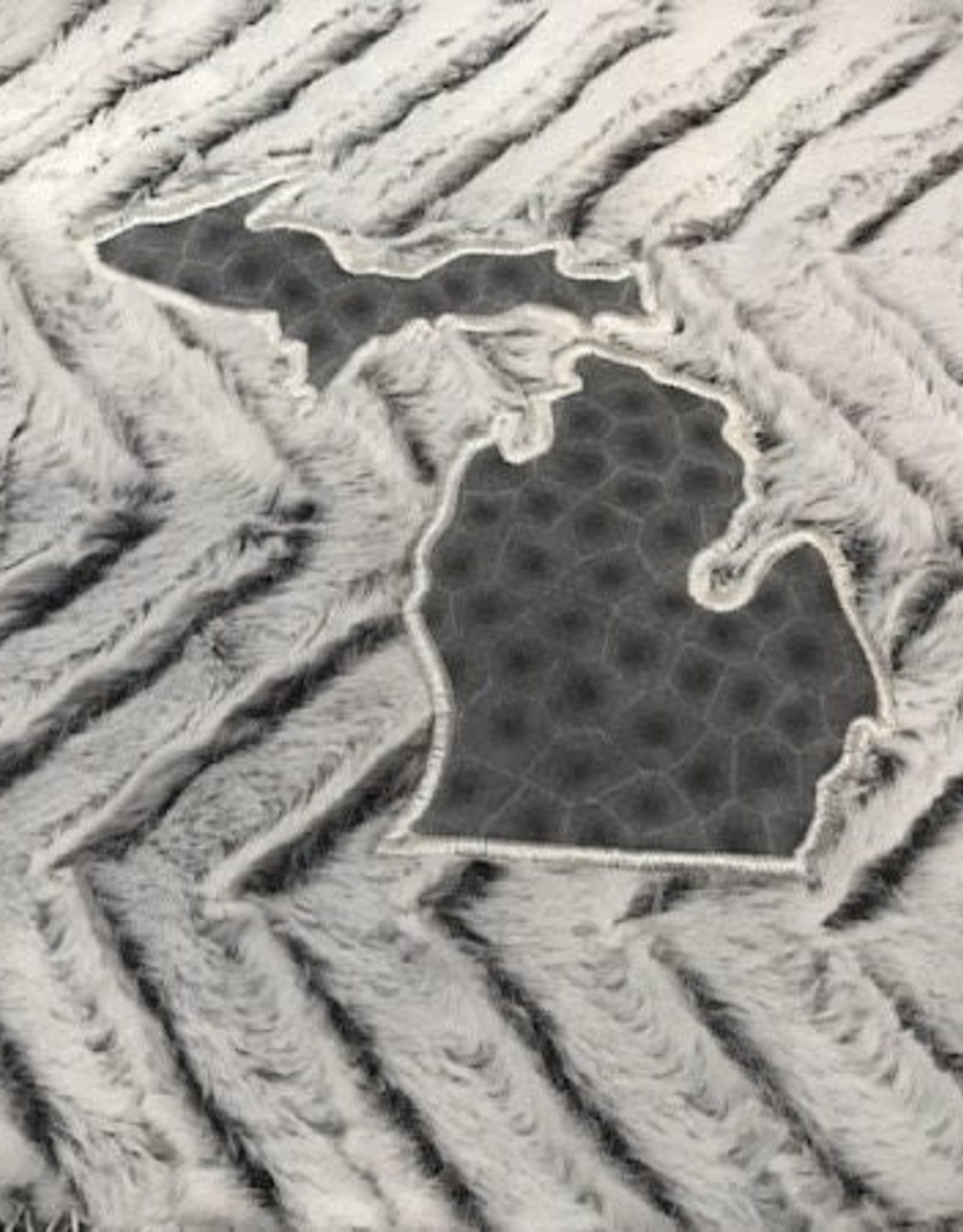 Home is Where the Heart is Blanket - Faux Fur Granite/Petoskey