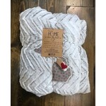 Home is Where the Heart is Blanket - Faux Fur Sandstone/Petoskey