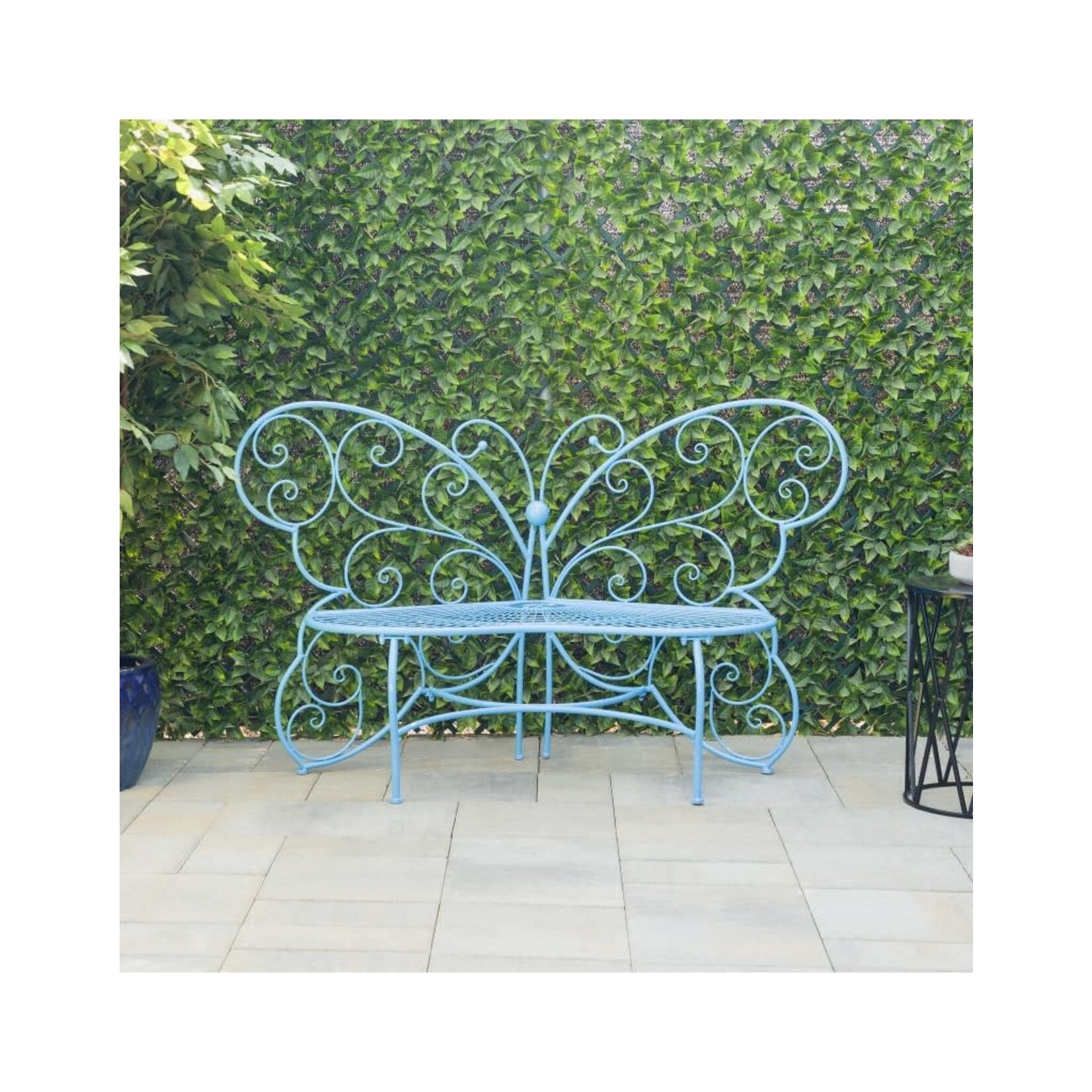 Garden Bench - Blue Butterfly