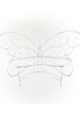 Garden Bench - White Butterfly