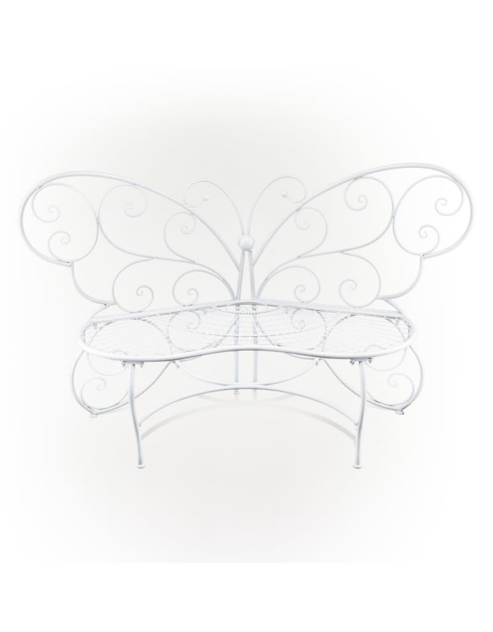 Garden Bench - White Butterfly