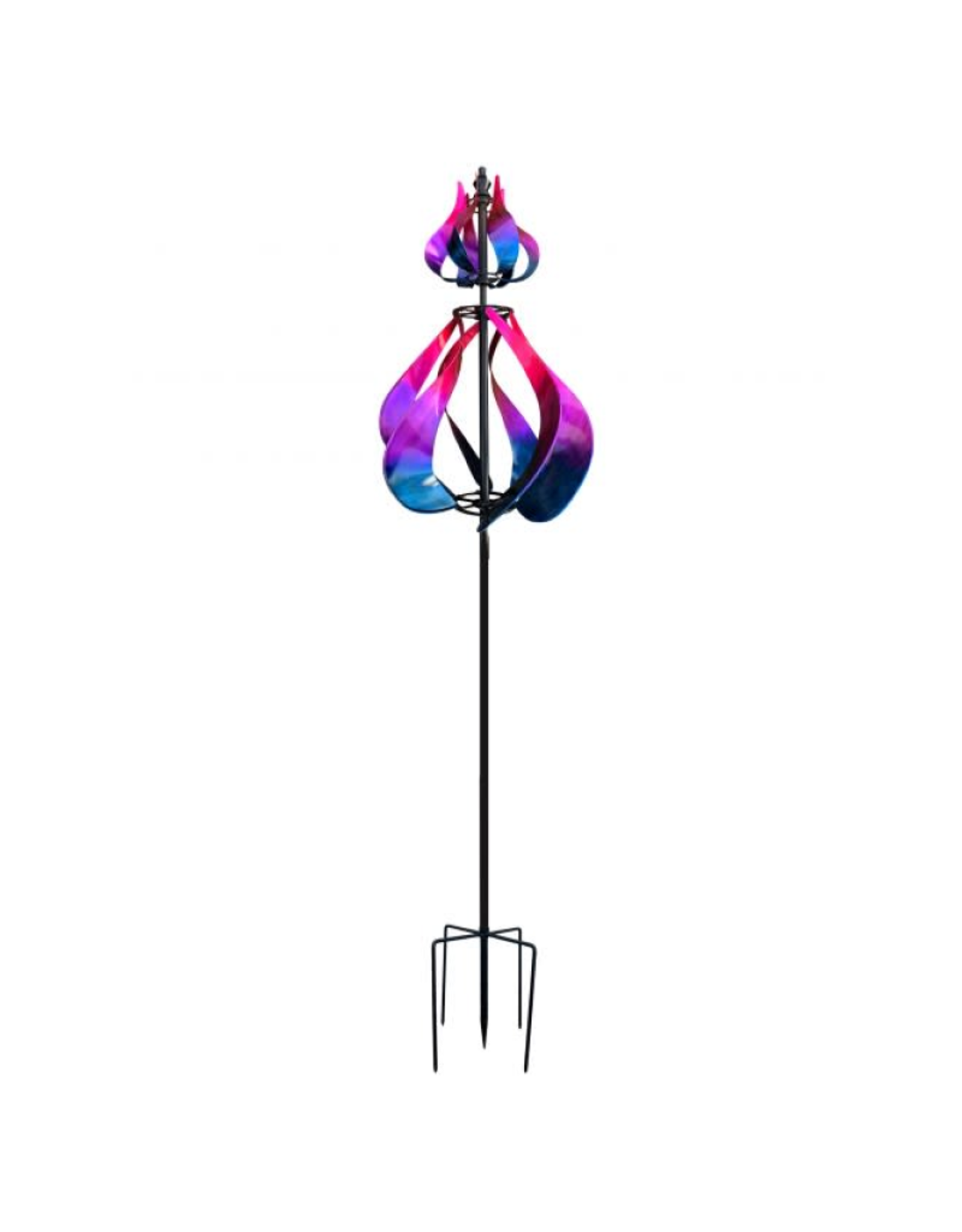 Wind Spinner Stake Pink & Purple Flames The Bear Den Gallery