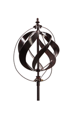 Kinetic Wind Spinner Stake - Misting Copper Sphere