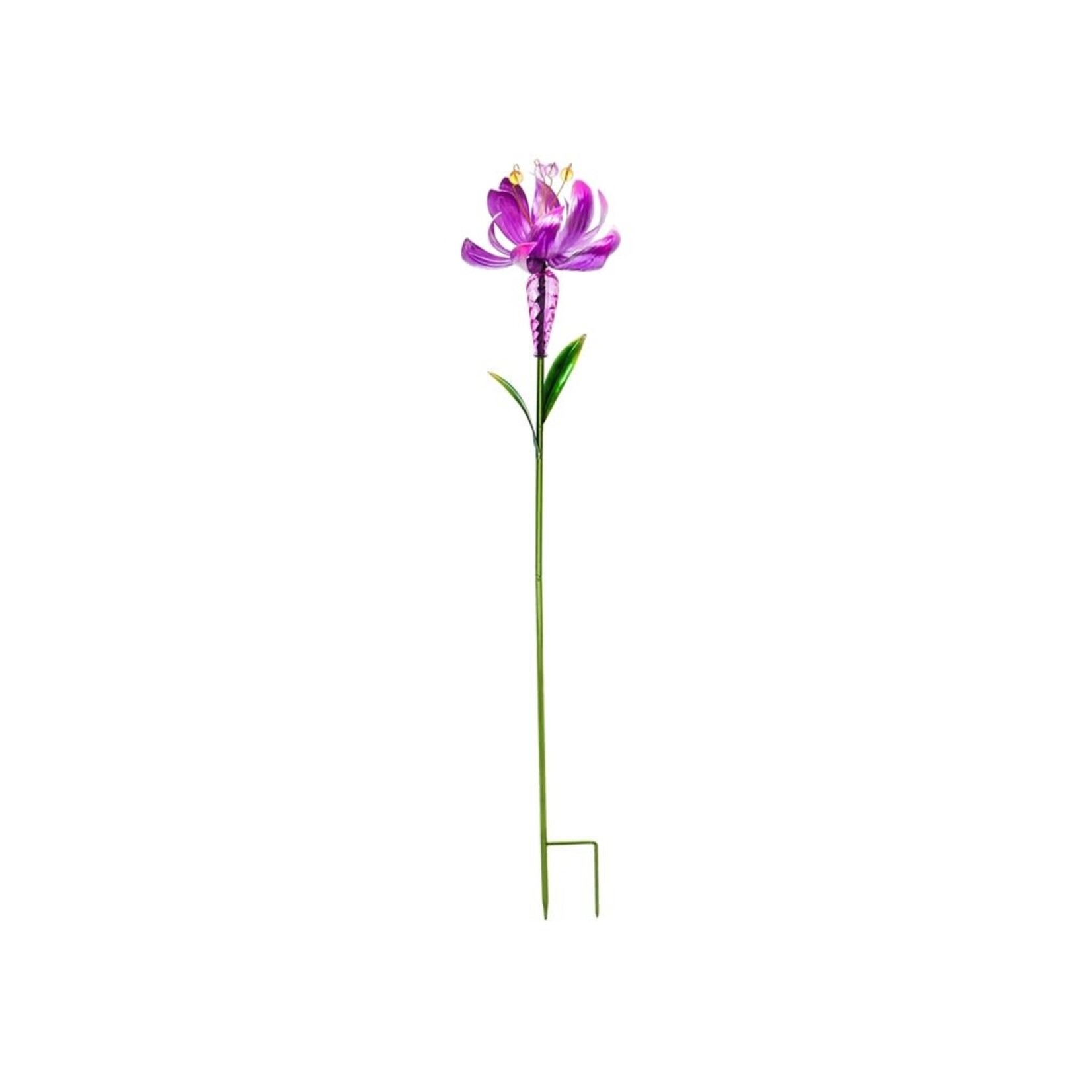 Lotus Flower Spinner Stake - Pink