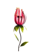 Whimsical Solar Flower Stake - Pink