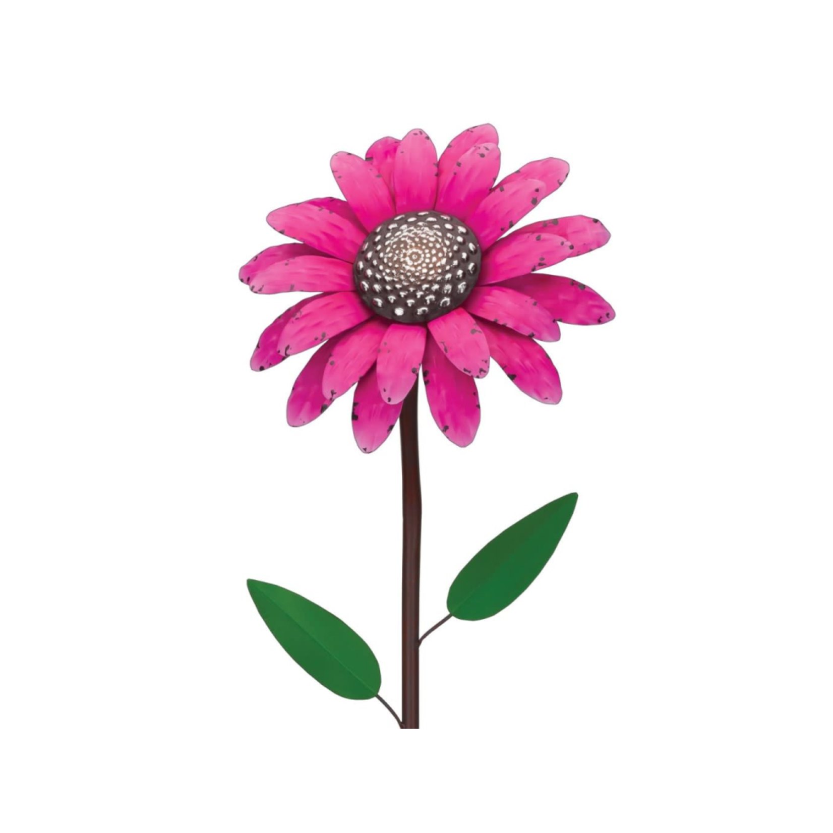Vintage Flower Stake - Pink Daisy 46''