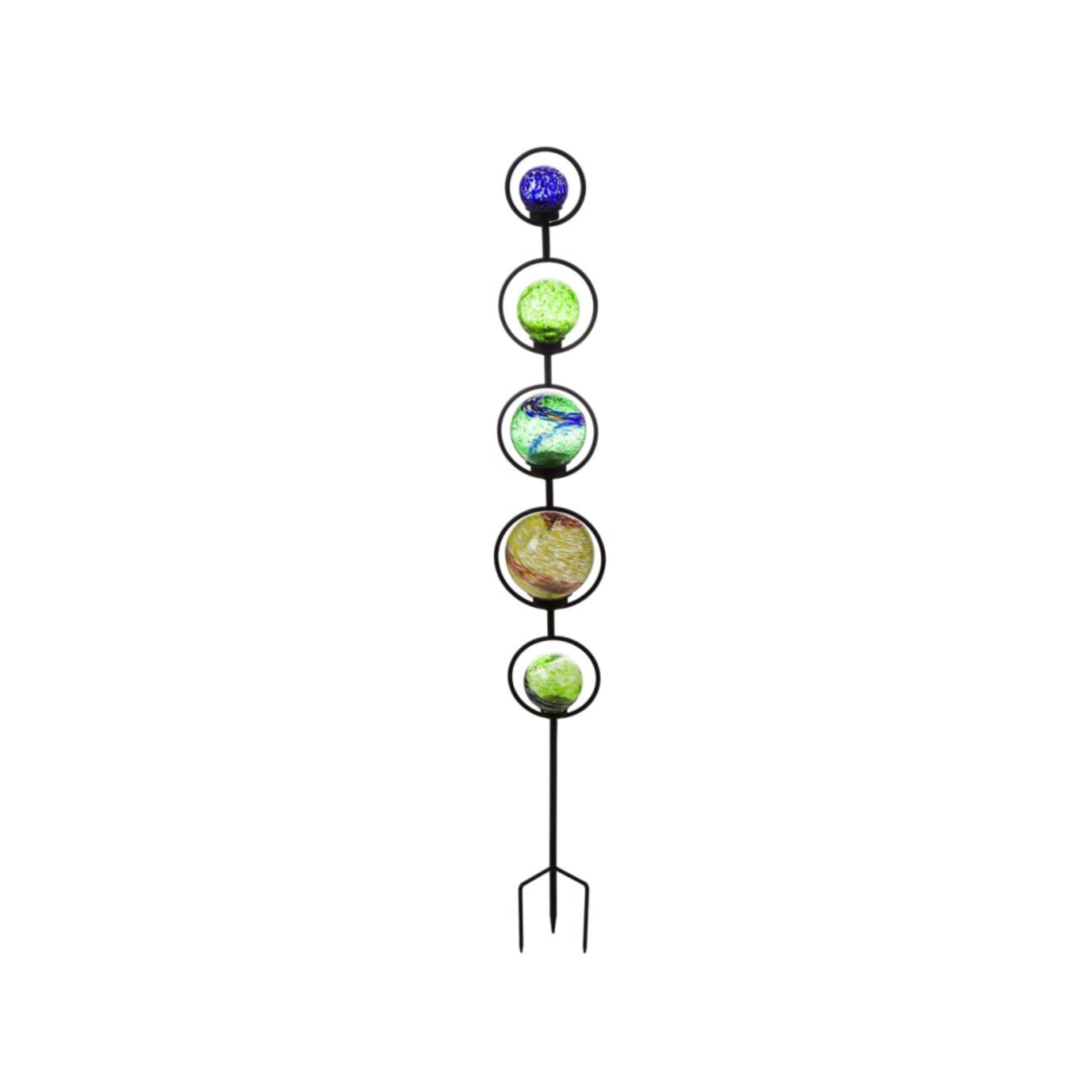 Art Glass Stacked Globes Stake