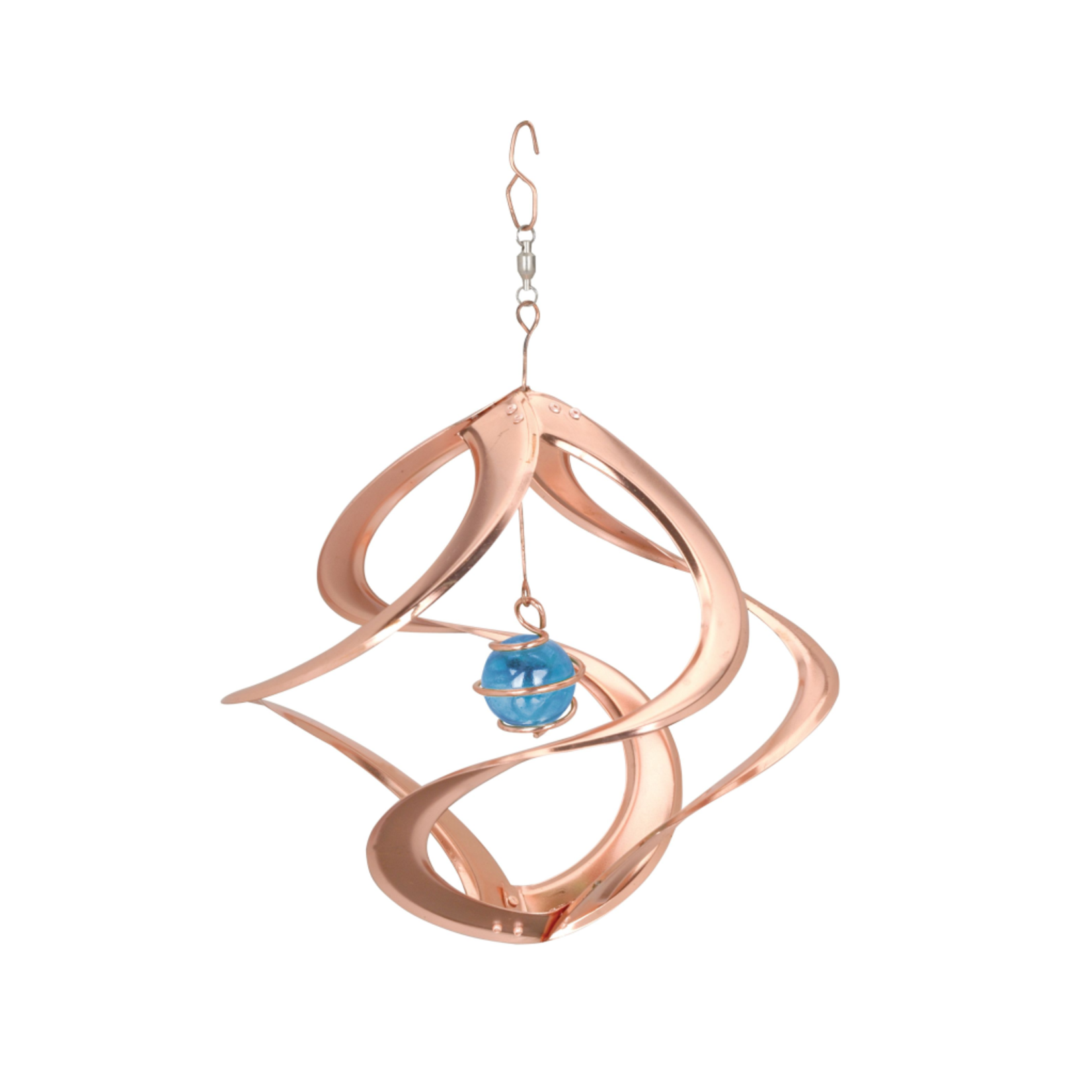 Bear Den Helixes Hanging Helix - 11 Inch Copper with Blue Glass