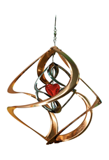 Bear Den Helix Hanging Helix - 14 inch Copper & Red Heart