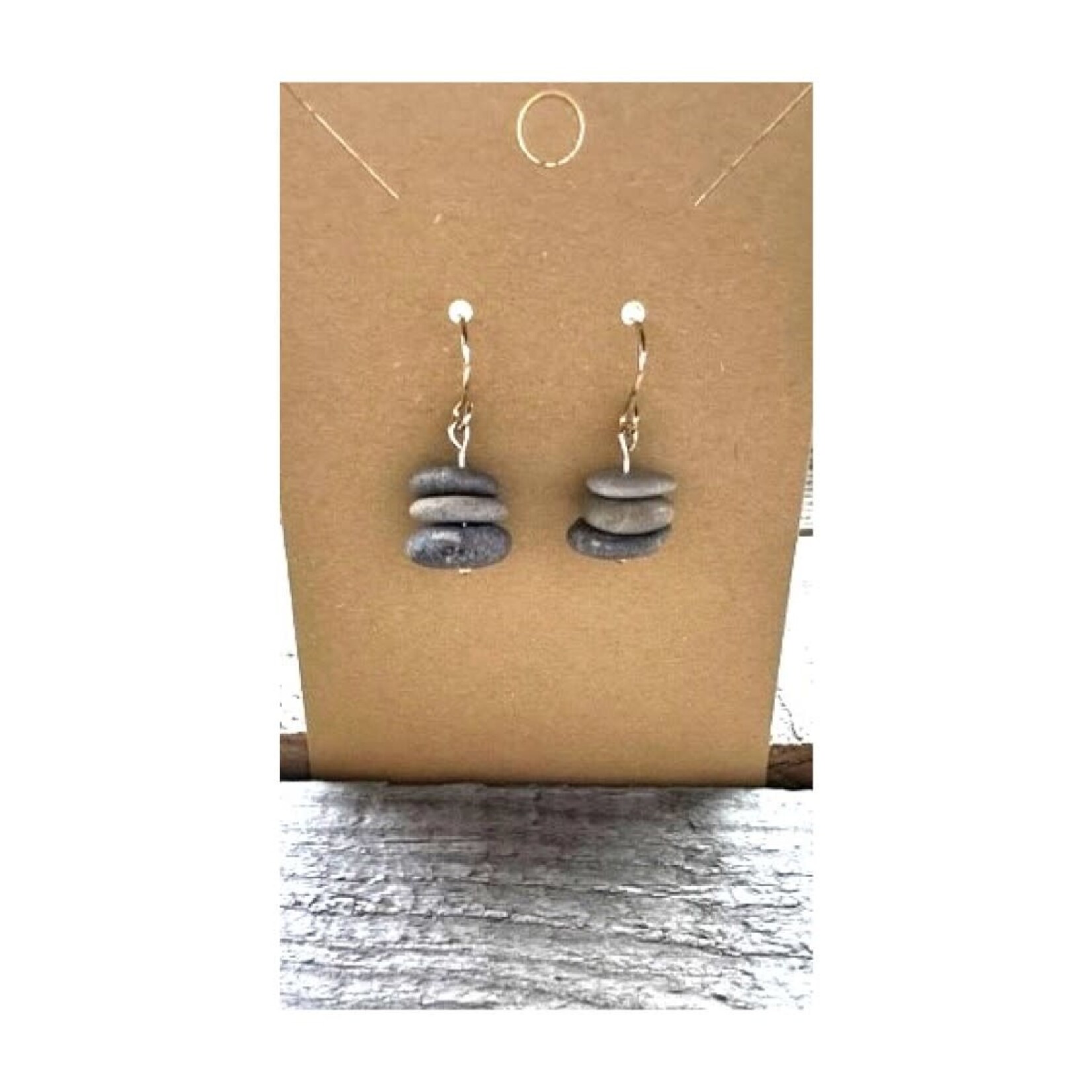 French Hook Earrings - Stone Cairn 13