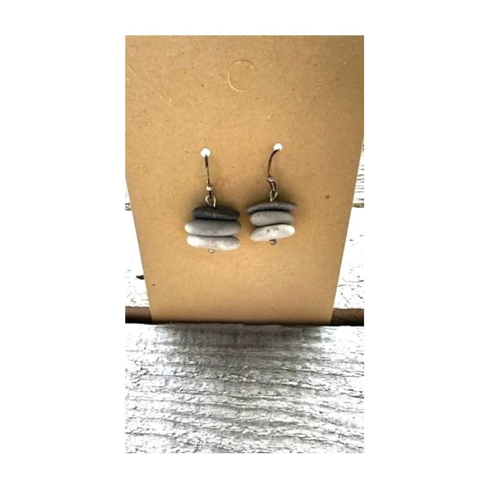 French Hook Earrings - Stone Cairn 18