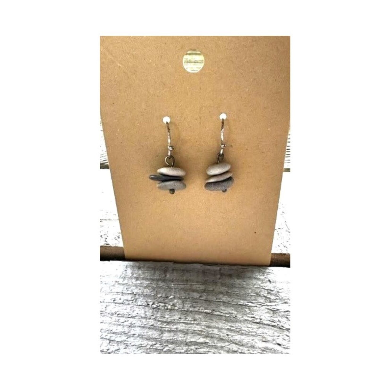 French Hook Earrings - Stone Cairn 22