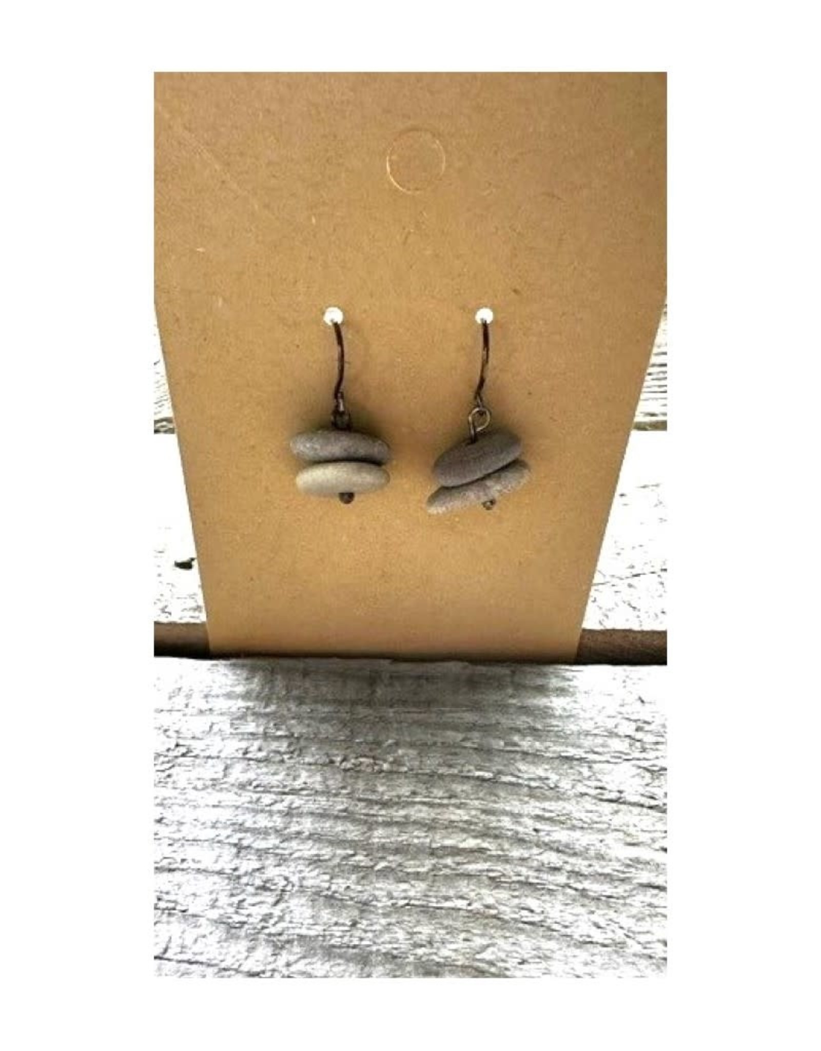 French Hook Earrings - Stone Cairn 23