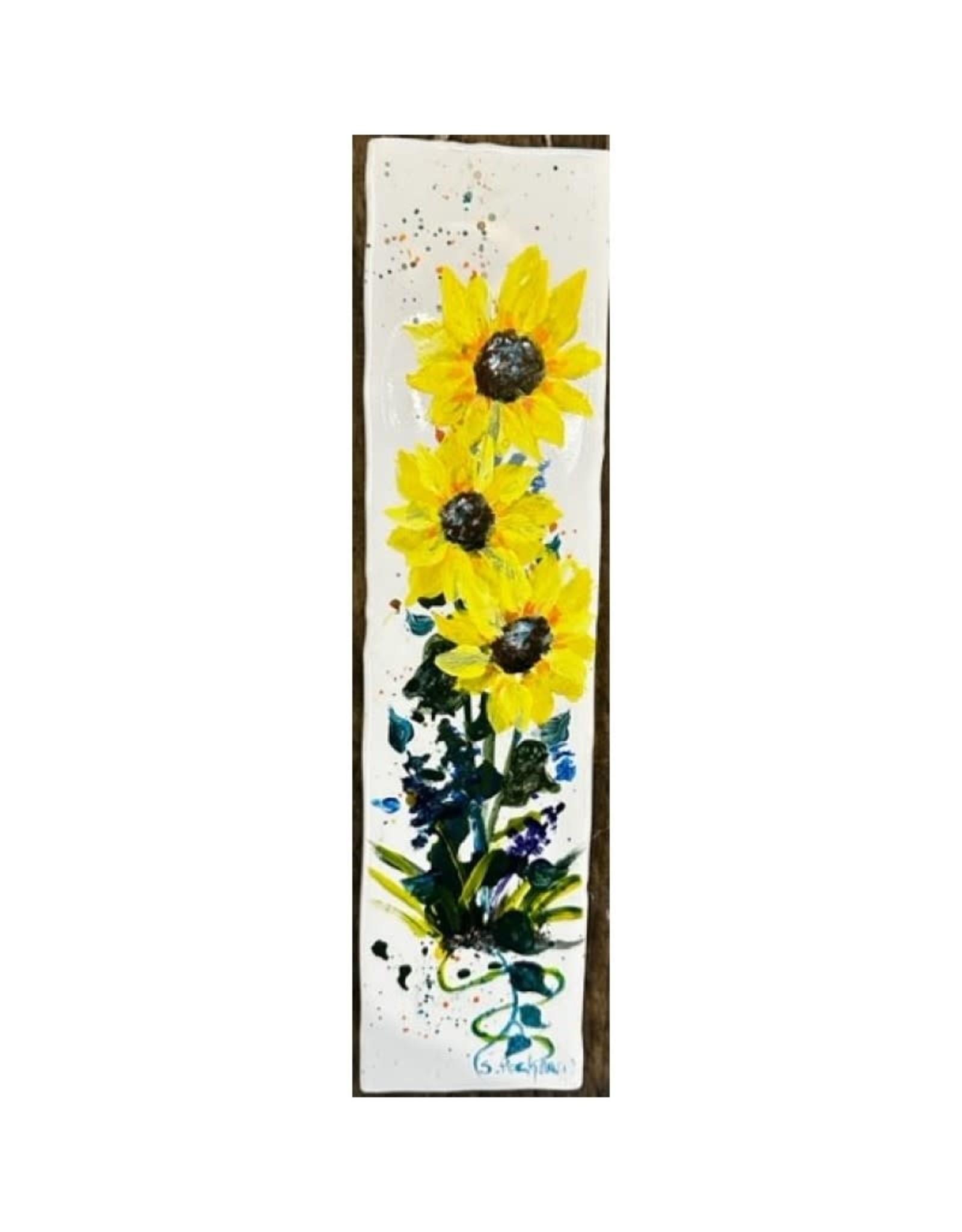 Hand-Painted Tile - Black Eyed Susans