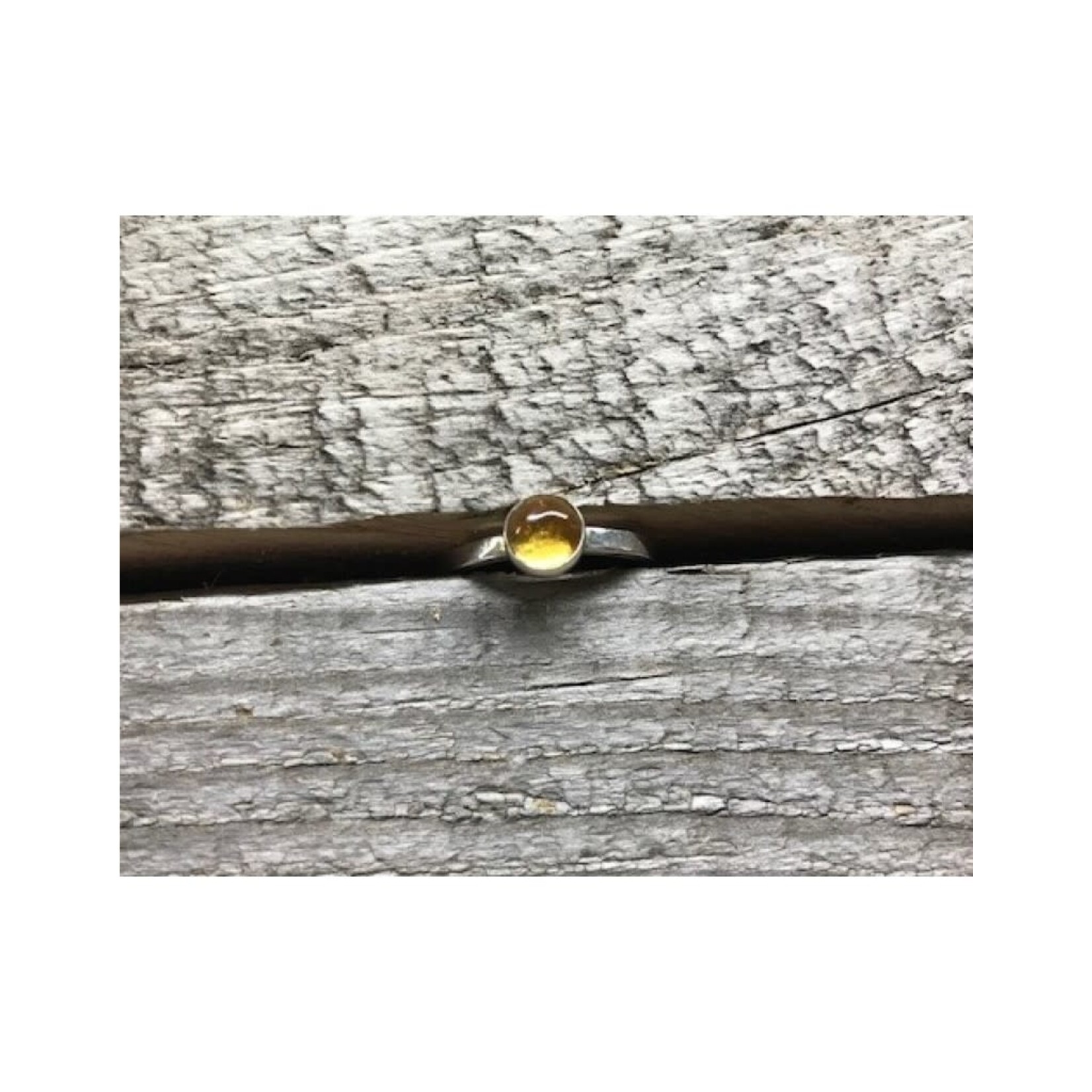Sterling Silver Ring - Citrine Size 6