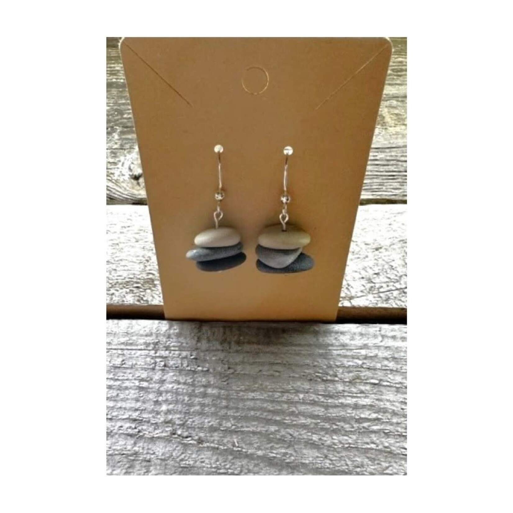 French Hook Earrings - Stone Cairn 33