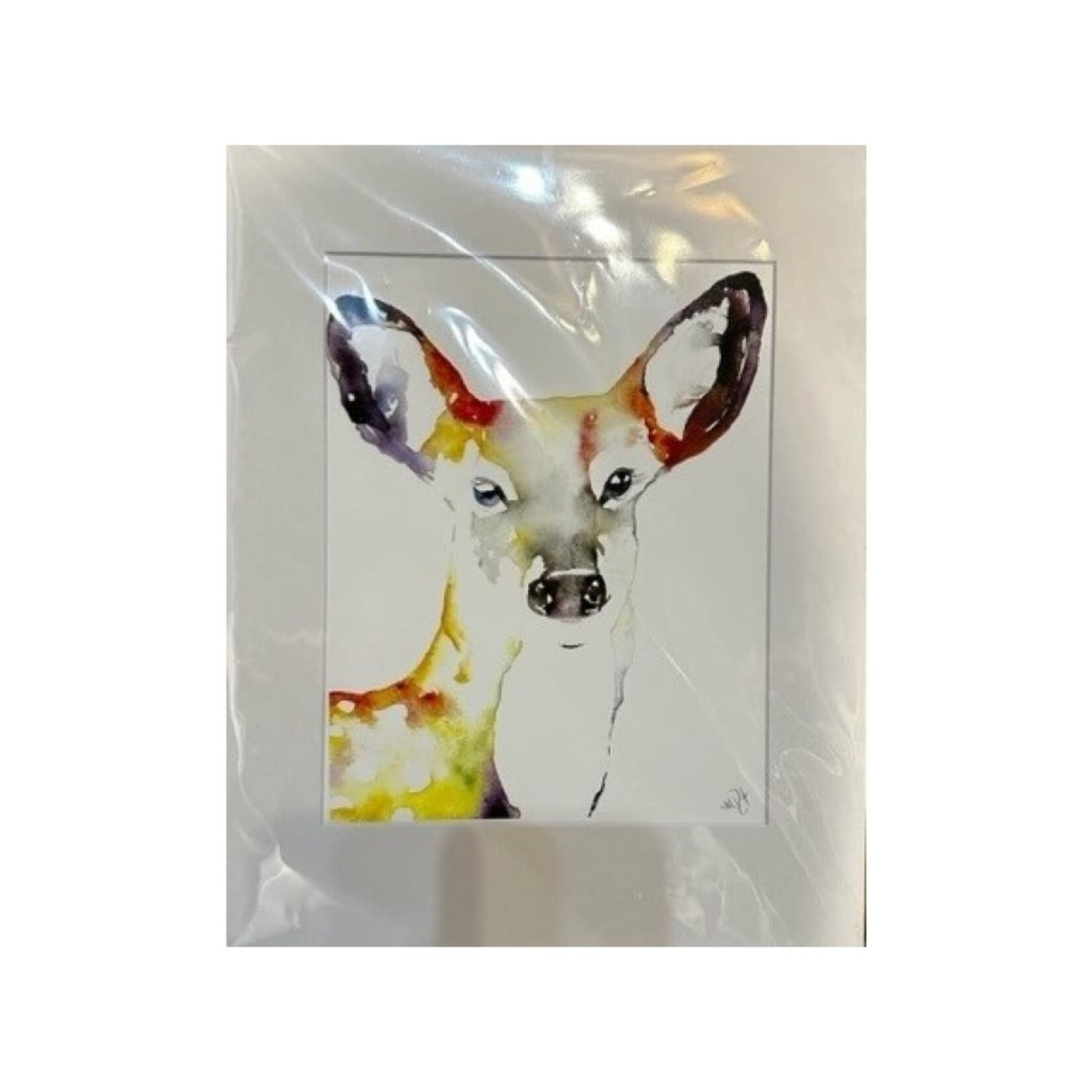 Michelle Detering Limited Matted Print - Deer