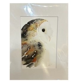 Michelle Detering Limited Matted Print - Barn Owl