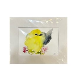 Michelle Detering Limited Matted Print - Warbler Study