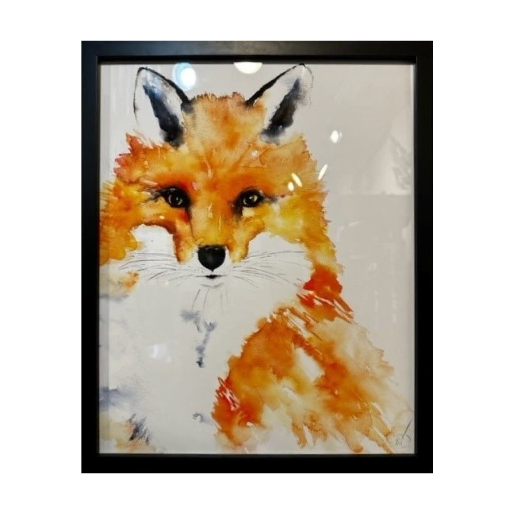 Michelle Detering Framed Giclee - Winter Fox 16x20