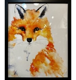 Michelle Detering Framed Giclee - Winter Fox 16x20